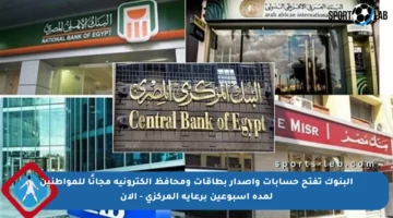 البنوك تفتح حسابات وإصدار بطاقات ومحافظ إلكترونية مجانًا للمواطنين لمدة أسبوعين برعاية المركزي – الآن